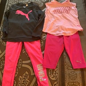2 Puma Outfits-Active Wear- Toddler Girl